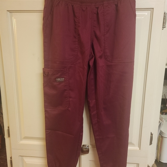 New! Cherokee maroon burgundy scrubs!Modern classic petite nursing extra small - Picture 5 of 11